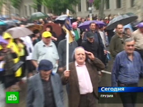 Видеоновость: Бунт в центре Тбилиси