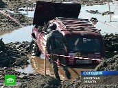 В Прибайкалье водители тонут в лужах
