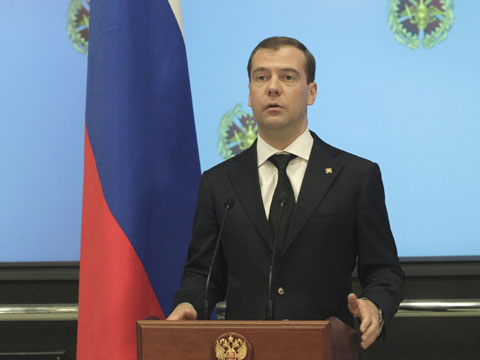 Видеоновость: Медведев сходил в разведку