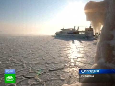 Видеоновость: Черное море замерзло